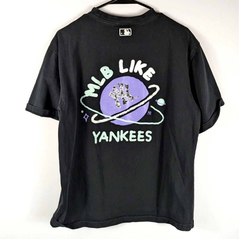 MLB New York Yankees Graphic T Shirt Men’s Large Black Genuine Merchandise